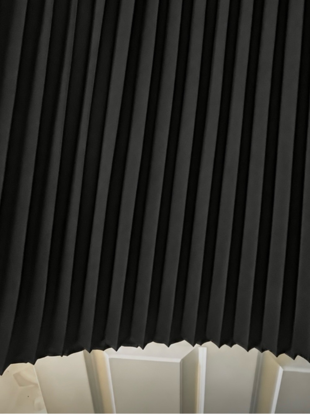 J. Crew Black Pleated Midi Skirt Meduim - Picture 8 of 8